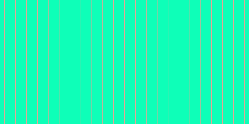 #0effb8, #eba393 vertical lines, two pixels wide, thirty-three pixels apart