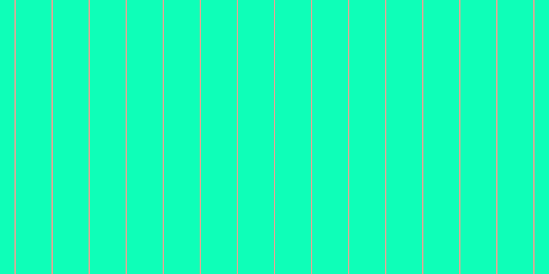#0effb8, #eba393 vertical lines, two pixels wide, fifty-two pixels apart