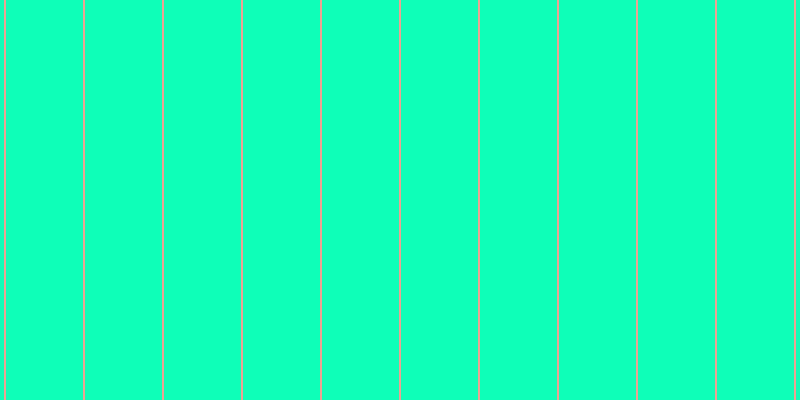 #0effb8, #eba393 vertical lines, two pixels wide, seventy-seven pixels apart