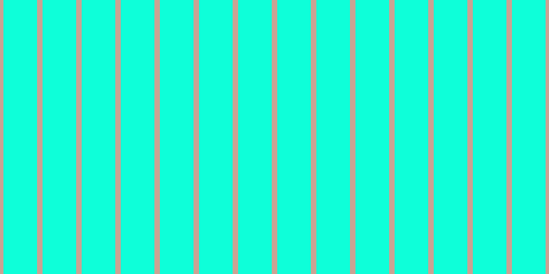 #0effd9, #caa393 vertical lines, eight pixels wide, forty-nine pixels apart