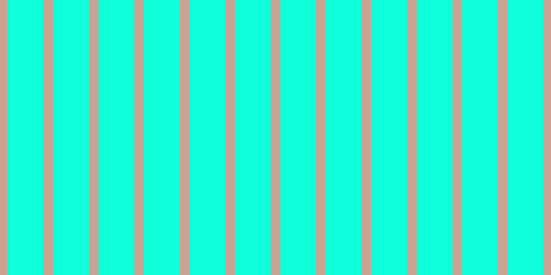 #0effd9, #caa393 vertical lines, fourteen pixels wide, fifty-two pixels apart