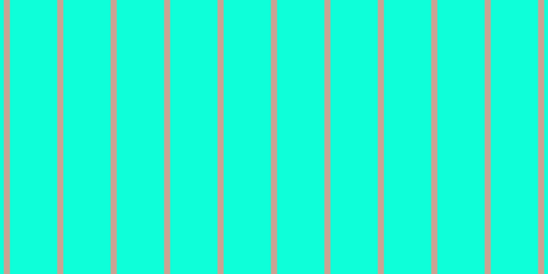 #0effd9, #caa393 vertical lines, nine pixels wide, sixty-nine pixels apart