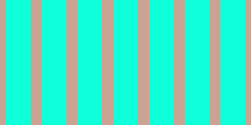 #0effd9, #caa393 vertical lines, thirty-five pixels wide, seventy-nine pixels apart