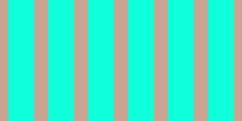 #0effd9, #caa393 vertical lines, forty-six pixels wide, eighty-six pixels apart