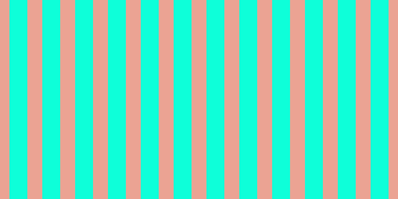 #0effd9, #eba393 vertical lines, thirty pixels wide, thirty-six pixels apart