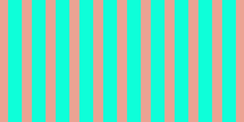 #0effd9, #eba393 vertical lines, thirty-three pixels wide, forty-five pixels apart