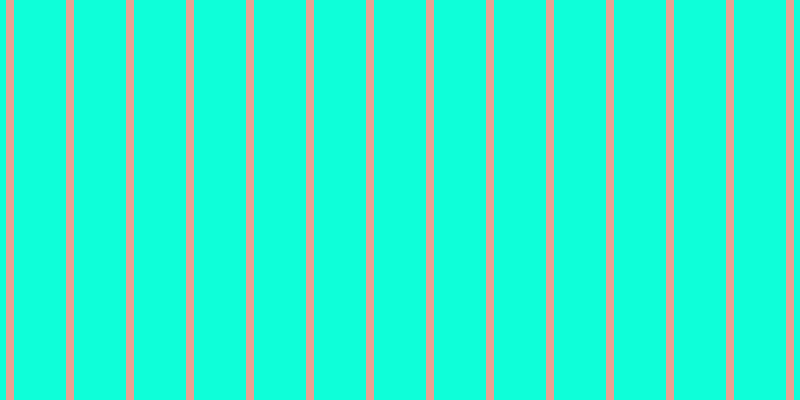 #0effd9, #eba393 vertical lines, eight pixels wide, fifty-two pixels apart