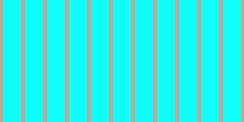 #0efffa, #caa393 vertical lines, fourteen pixels wide, fifty-eight pixels apart