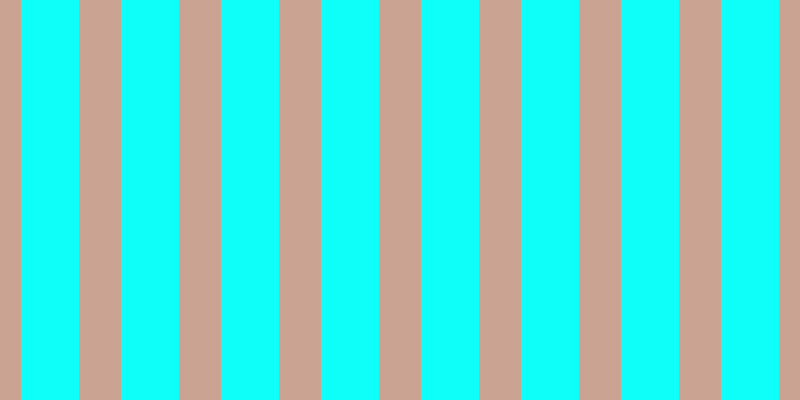 #0efffa, #caa393 vertical lines, forty-two pixels wide, fifty-eight pixels apart