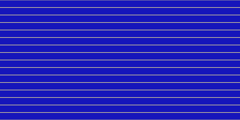 #1616bb, #dbd393 horizontal lines, two pixels wide, twenty-three pixels apart