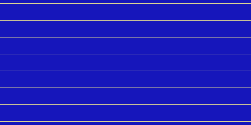 #1616bb, #dbd393 horizontal lines, two pixels wide, fifty-two pixels apart