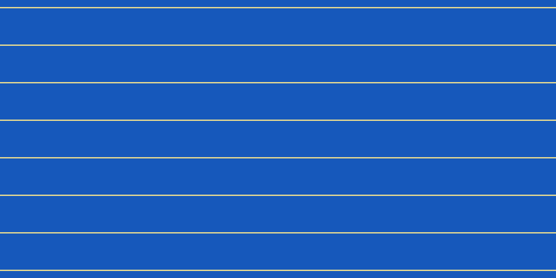 #1658bb, #dbd393 horizontal lines, two pixels wide, fifty-two pixels apart