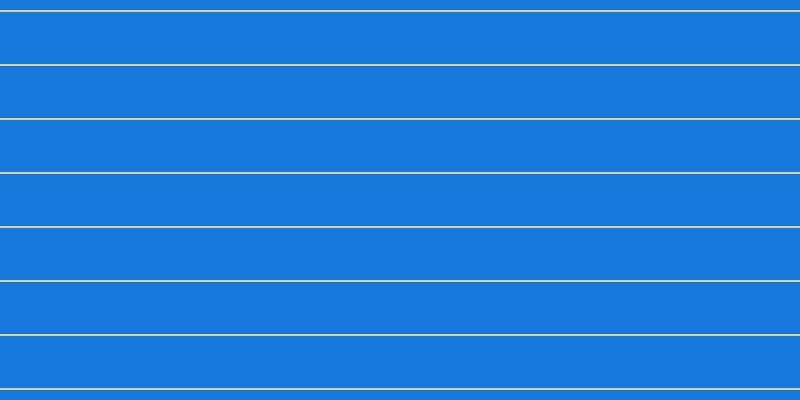 #1679dc, #dbd393 horizontal lines, two pixels wide, fifty-two pixels apart