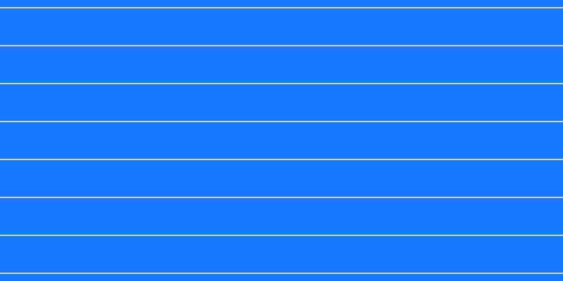#1679fd, #dbd393 horizontal lines, two pixels wide, fifty-two pixels apart