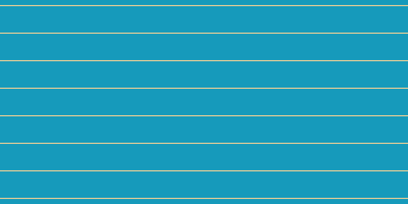 #169abb, #fcd393 horizontal lines, two pixels wide, fifty-two pixels apart