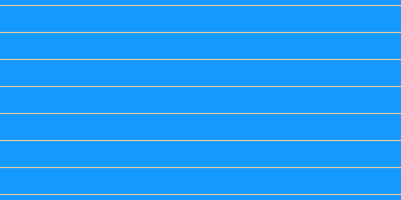 #169afd, #fcd393 horizontal lines, two pixels wide, fifty-two pixels apart