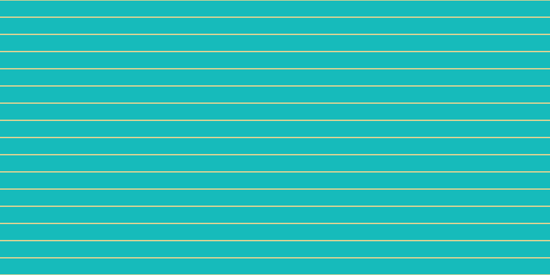 #16bbbb, #dbd393 horizontal lines, two pixels wide, twenty-three pixels apart