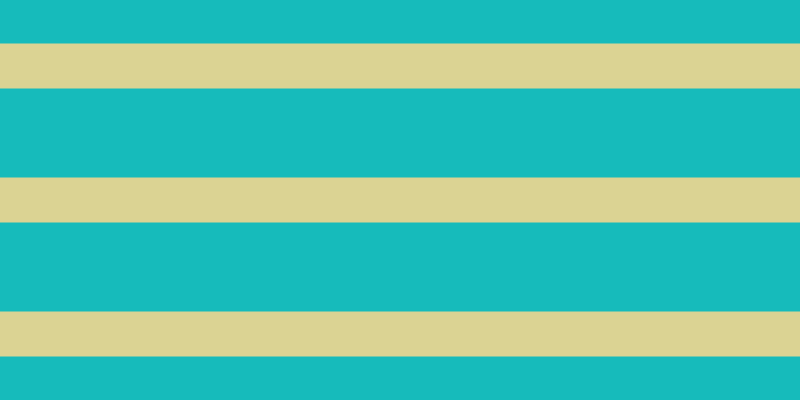 #16bbbb, #dbd393 horizontal lines, forty-five pixels wide, eighty-nine pixels apart