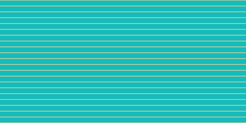 #16bbbb, #fcd393 horizontal lines, two pixels wide, seventeen pixels apart