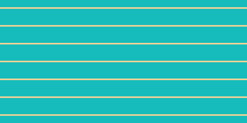 #16bbbb, #fcd393 horizontal lines, five pixels wide, fifty-three pixels apart