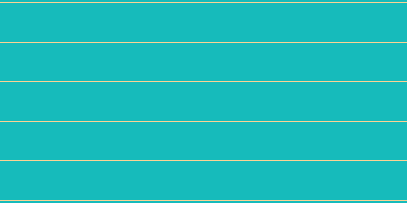 #16bbbb, #fcd393 horizontal lines, two pixels wide, seventy-six pixels apart