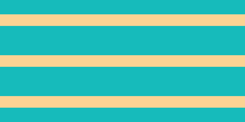 #16bbbb, #fcd393 horizontal lines, thirty-eight pixels wide, ninety-six pixels apart