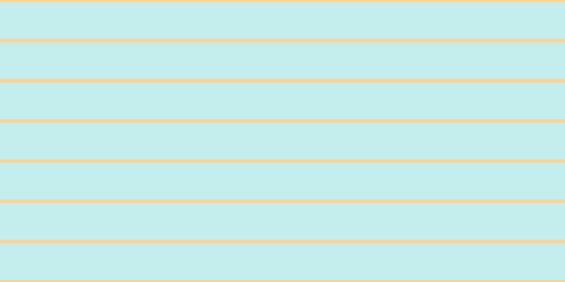#16bbbb (25%), #fcd393 horizontal lines, five pixels wide, fifty-two pixels apart