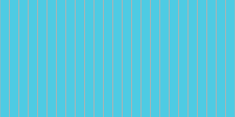 #16bbdc (75%), #eba393 vertical lines, two pixels wide, thirty pixels apart