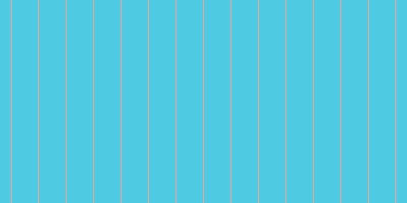 #16bbdc (75%), #eba393 vertical lines, two pixels wide, fifty-two pixels apart