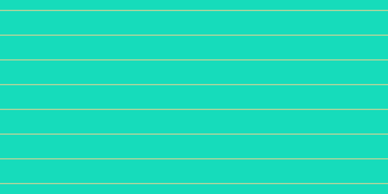 #16dcbb, #dbd393 horizontal lines, two pixels wide, forty-nine pixels apart