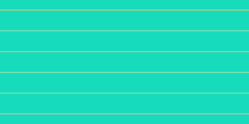 #16dcbb, #fcd393 horizontal lines, two pixels wide, sixty-five pixels apart