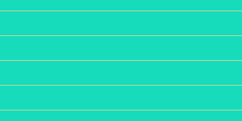 #16dcbb, #fcd393 horizontal lines, two pixels wide, eighty pixels apart