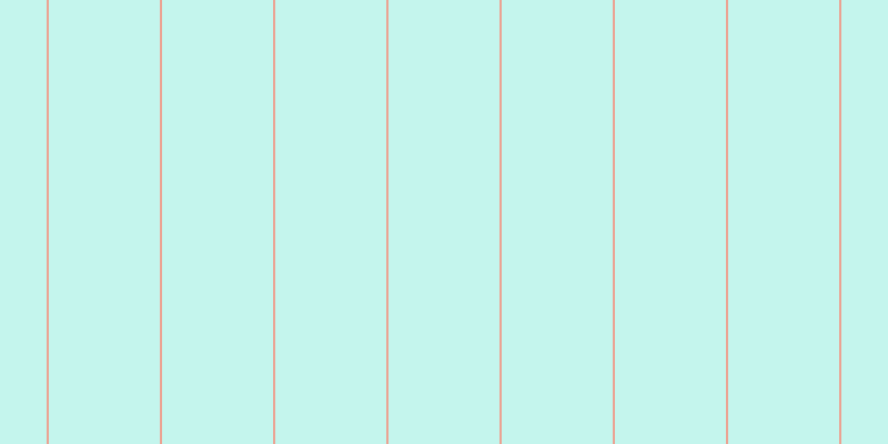 #16dcbb (25%), #eba393 vertical lines, two pixels wide, one hundred pixels apart