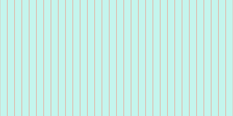 #16dcbb (25%), #eba393 vertical lines, two pixels wide, twenty-three pixels apart
