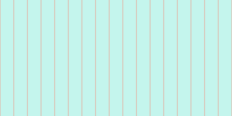 #16dcbb (25%), #eba393 vertical lines, two pixels wide, forty-five pixels apart