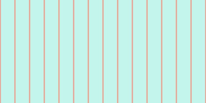 #16dcbb (25%), #eba393 vertical lines, five pixels wide, fifty-two pixels apart
