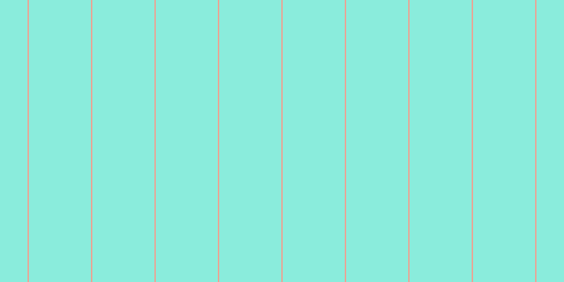 #16dcbb (50%), #eba393 vertical lines, two pixels wide, eighty-eight pixels apart