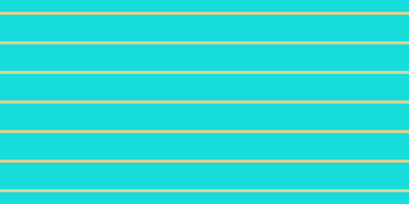 #16dcdc, #dbd393 horizontal lines, six pixels wide, fifty-two pixels apart