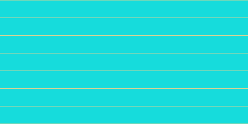 #16dcdc, #dbd393 horizontal lines, two pixels wide, fifty-five pixels apart