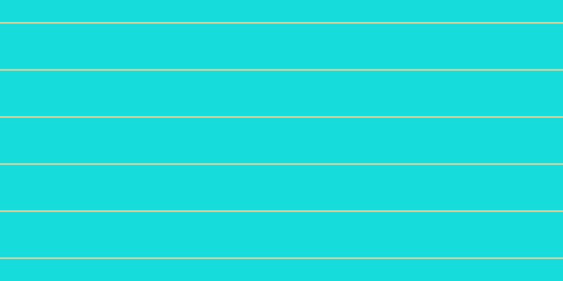 #16dcdc, #fcd393 horizontal lines, two pixels wide, sixty-five pixels apart