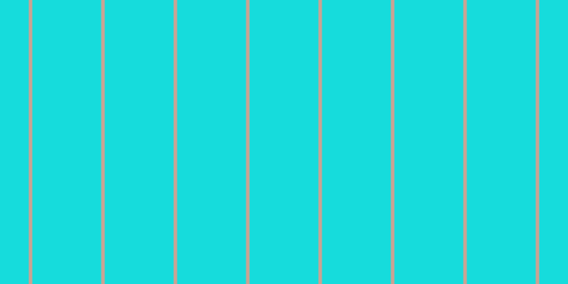 #16dcdc, #caa393 vertical lines, five pixels wide, ninety-seven pixels apart