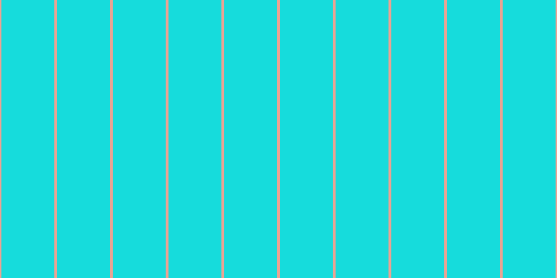 #16dcdc, #eba393 vertical lines, four pixels wide, seventy-six pixels apart