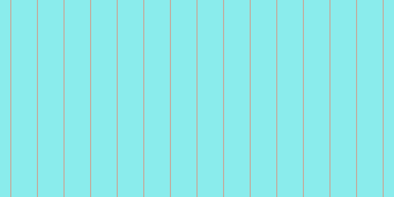 #16dcdc (50%), #caa393 vertical lines, two pixels wide, fifty-two pixels apart
