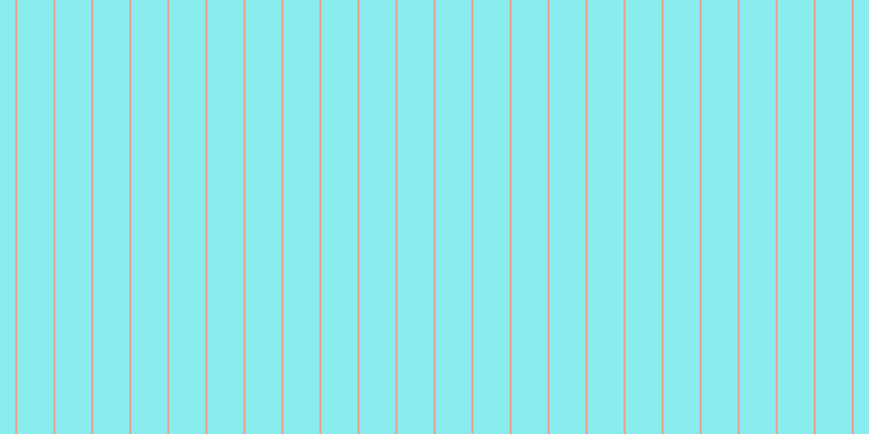 #16dcdc (50%), #eba393 vertical lines, two pixels wide, thirty-three pixels apart