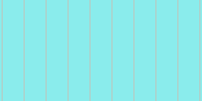 #16dcdc (50%), #eba393 vertical lines, two pixels wide, eighty-five pixels apart