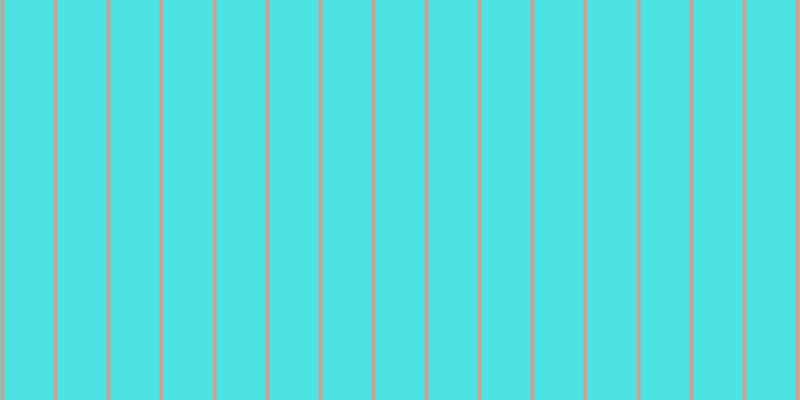#16dcdc (75%), #caa393 vertical lines, four pixels wide, forty-nine pixels apart