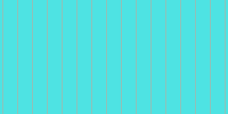 #16dcdc (75%), #caa393 vertical lines, two pixels wide, fifty pixels apart