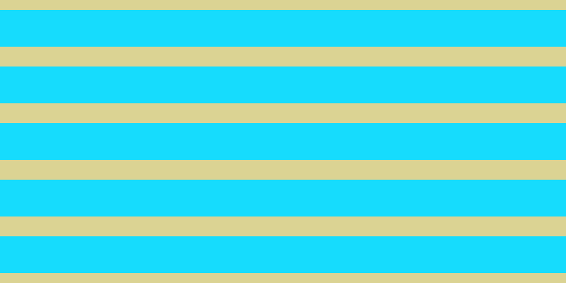 #16dcfd, #dbd393 horizontal lines, twenty-eight pixels wide, fifty-two pixels apart