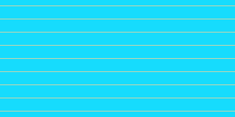 #16dcfd, #fcd393 horizontal lines, two pixels wide, forty-three pixels apart