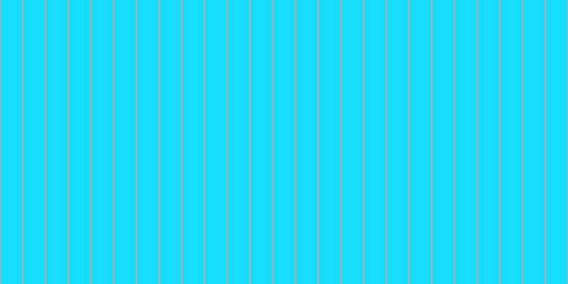 #16dcfd, #caa393 vertical lines, two pixels wide, thirty pixels apart